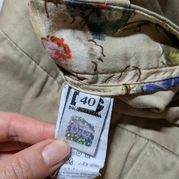 Dolce & Gabbana Tan Khaki Pants Size 40 Work Pants Trousers Office US Small - Picture 3 of 12